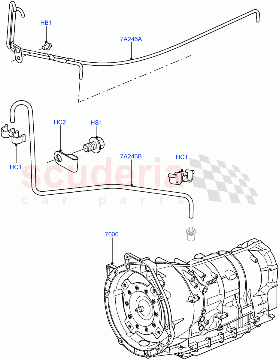 Auto Trans Assy & Speedometer Drive(6 Speed Auto ZF 6HP26 Steptronic)((V)TO9A999999) of Land Rover Land Rover Range Rover Sport (2005-2009) [2.7 Diesel V6]