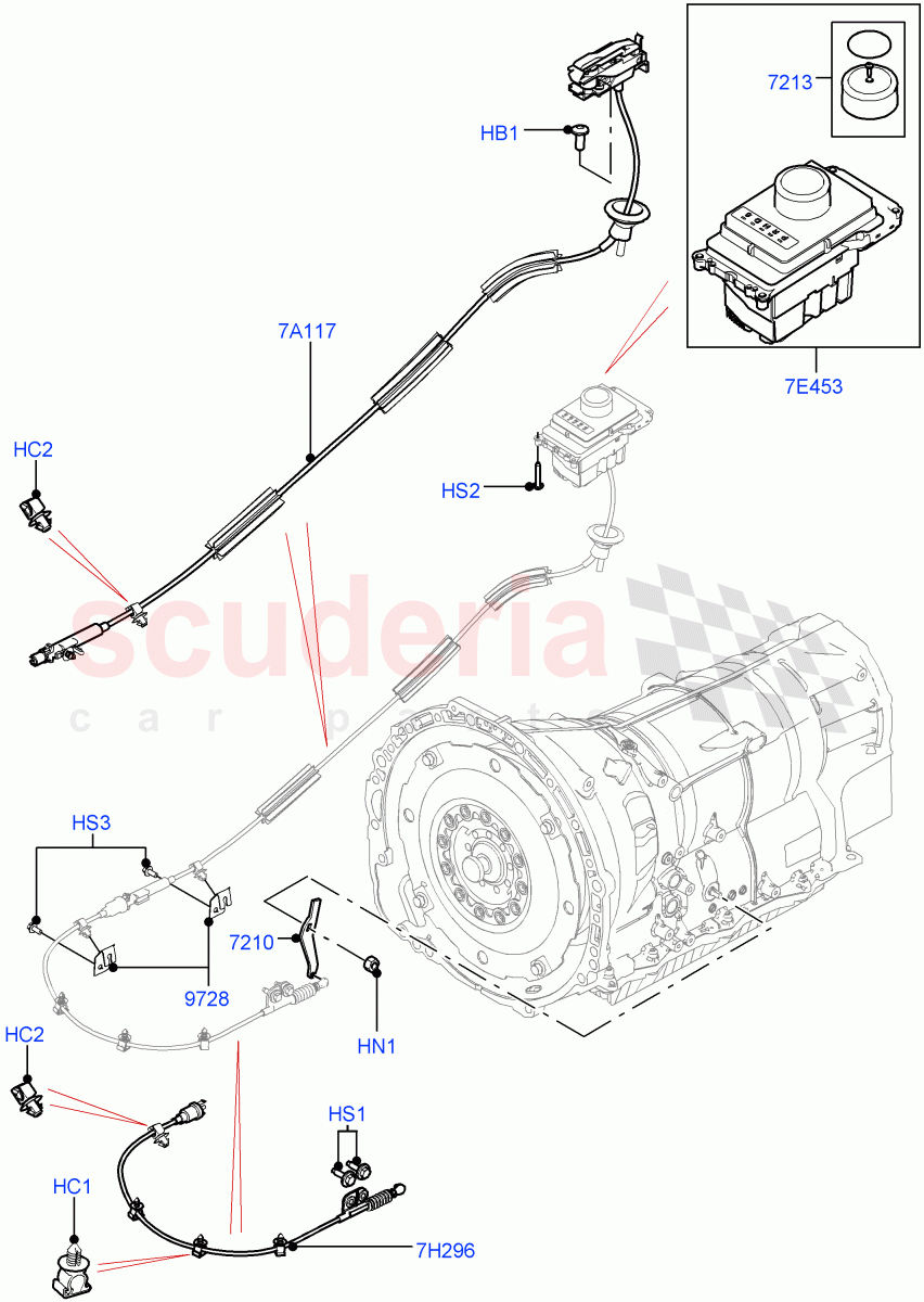 Gear Change-Automatic Transmission(8 Speed Auto Trans ZF 8HP45)((V)TOGA999999) of Land Rover Land Rover Range Rover (2012-2021) [5.0 OHC SGDI SC V8 Petrol]