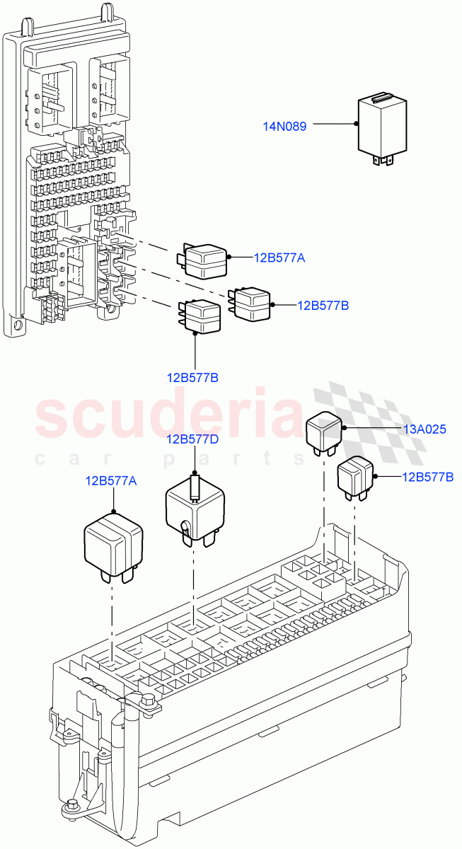 Relays ((V) TO9A999999) of Land Rover Land Rover Range Rover Sport (2005-2009) [4.2 Petrol V8 Supercharged]