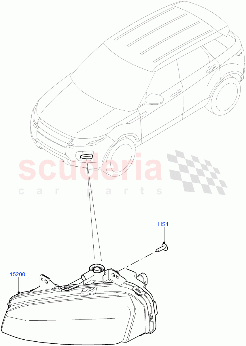 Front Fog Lamps(Changsu (China),With Front Fog Lamps,With Smoked Front Fog Lamps)((V)FROMEG000001) of Land Rover Land Rover Range Rover Evoque (2012-2018) [2.0 Turbo Diesel]