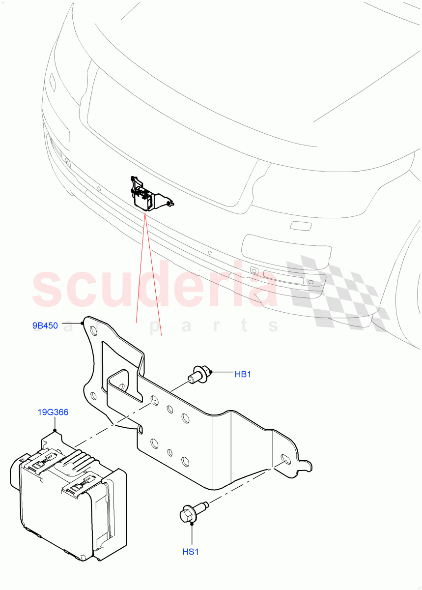 Speed Control(3.0L AJ20D6 Diesel High,ACC + Adaptive Lane Control,ACC + Stop/go,Adaptive Speed Control+Queue Assist)((V)FROMLA000001) of Land Rover Land Rover Range Rover Sport (2014+) [3.0 I6 Turbo Diesel AJ20D6]