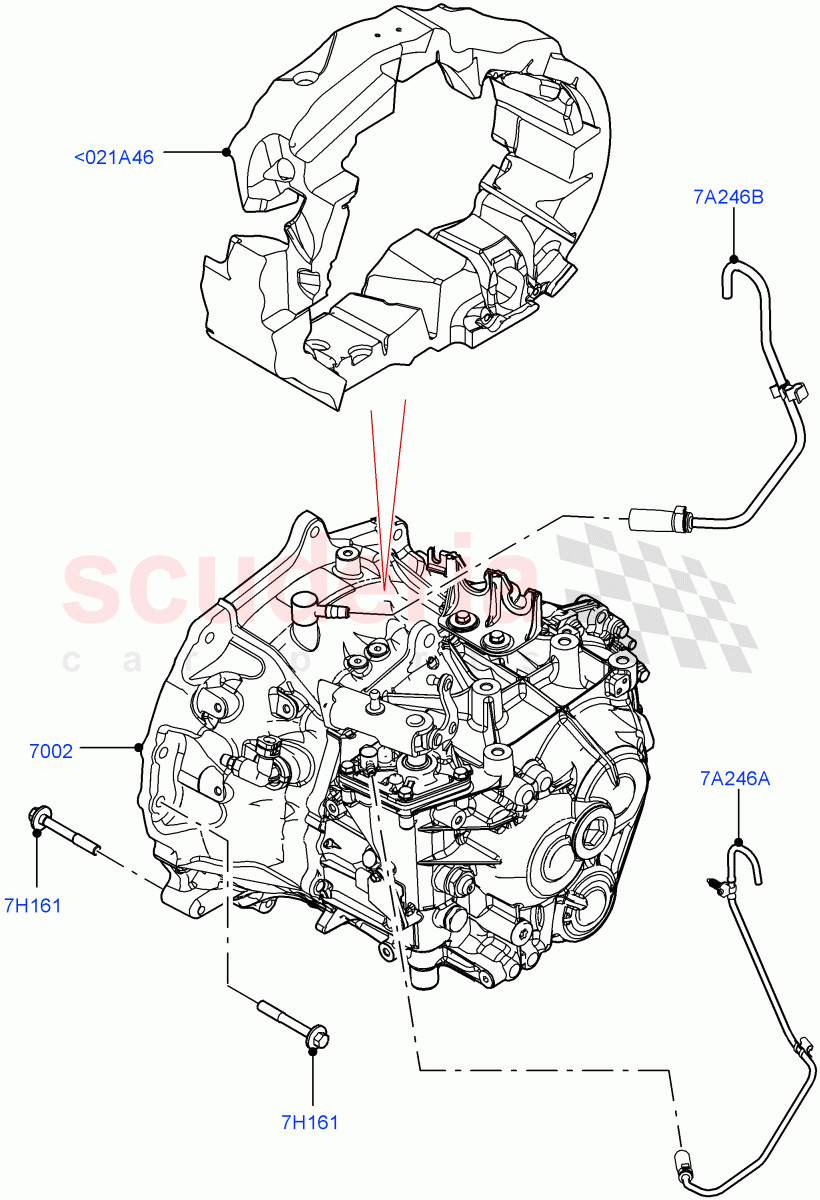Manual Transaxle And Case (6 Speed Manual Trans BG6, Itatiaia (Brazil)) of Land Rover Land Rover Range Rover Evoque (2019+) [2.0 Turbo Diesel AJ21D4]