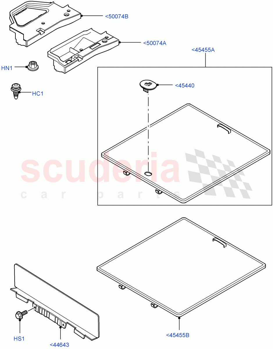 Load Compartment Trim(Floor)(Less Armoured)((V)FROMAA000001) of Land Rover Land Rover Range Rover (2010-2012) [3.6 V8 32V DOHC EFI Diesel]