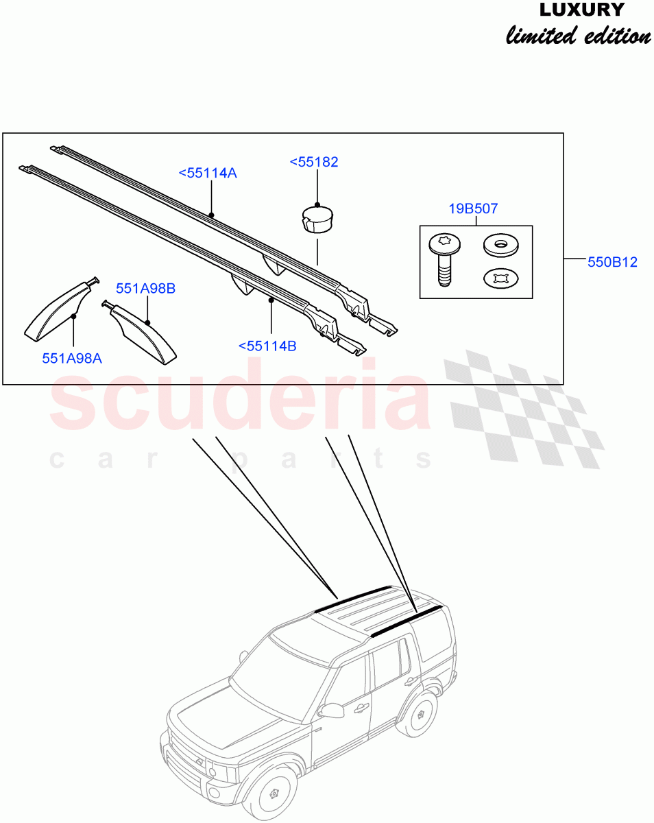 Roof Rack Systems((V)FROMCA000001) of Land Rover Land Rover Discovery 4 (2010-2016) [2.7 Diesel V6]