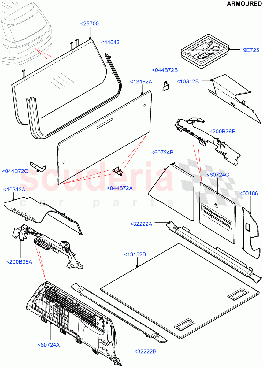Side Trim(Armoured)((V)FROMEA000001) of Land Rover Land Rover Range Rover (2012-2021) [5.0 OHC SGDI NA V8 Petrol]