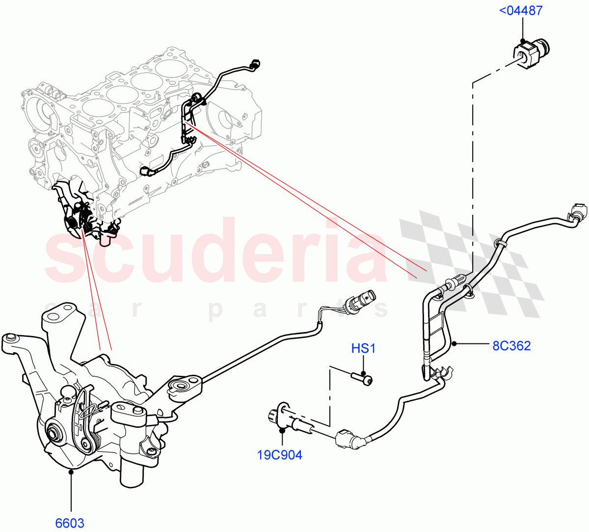 Vacuum Control And Air Injection(Nitra Plant Build)(2.0L I4 High DOHC AJ200 Petrol)((V)FROML2000001) of Land Rover Land Rover Defender (2020+) [2.0 Turbo Petrol AJ200P]