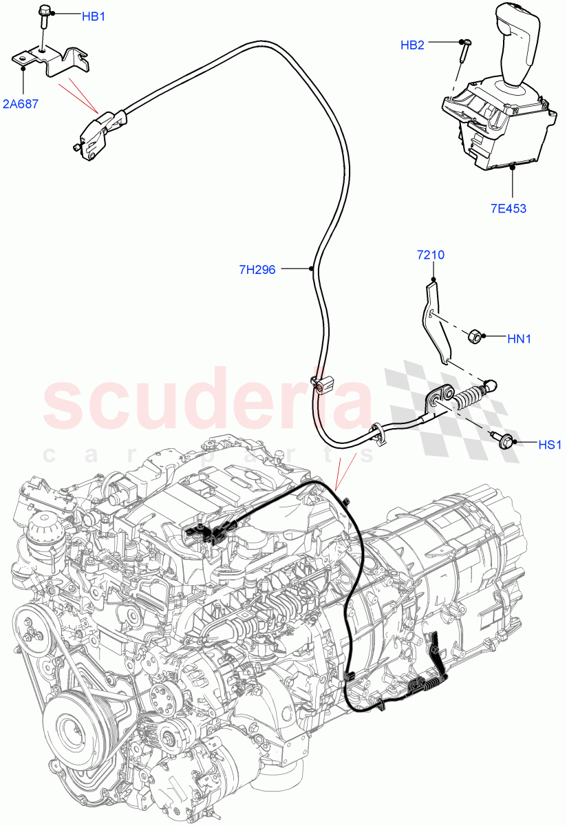 Gear Change-Automatic Transmission (8HP Gen3 Hybrid Trans) ((V) FROMJA000001) of Land Rover Land Rover Range Rover Sport (2014+) [2.0 Turbo Diesel]