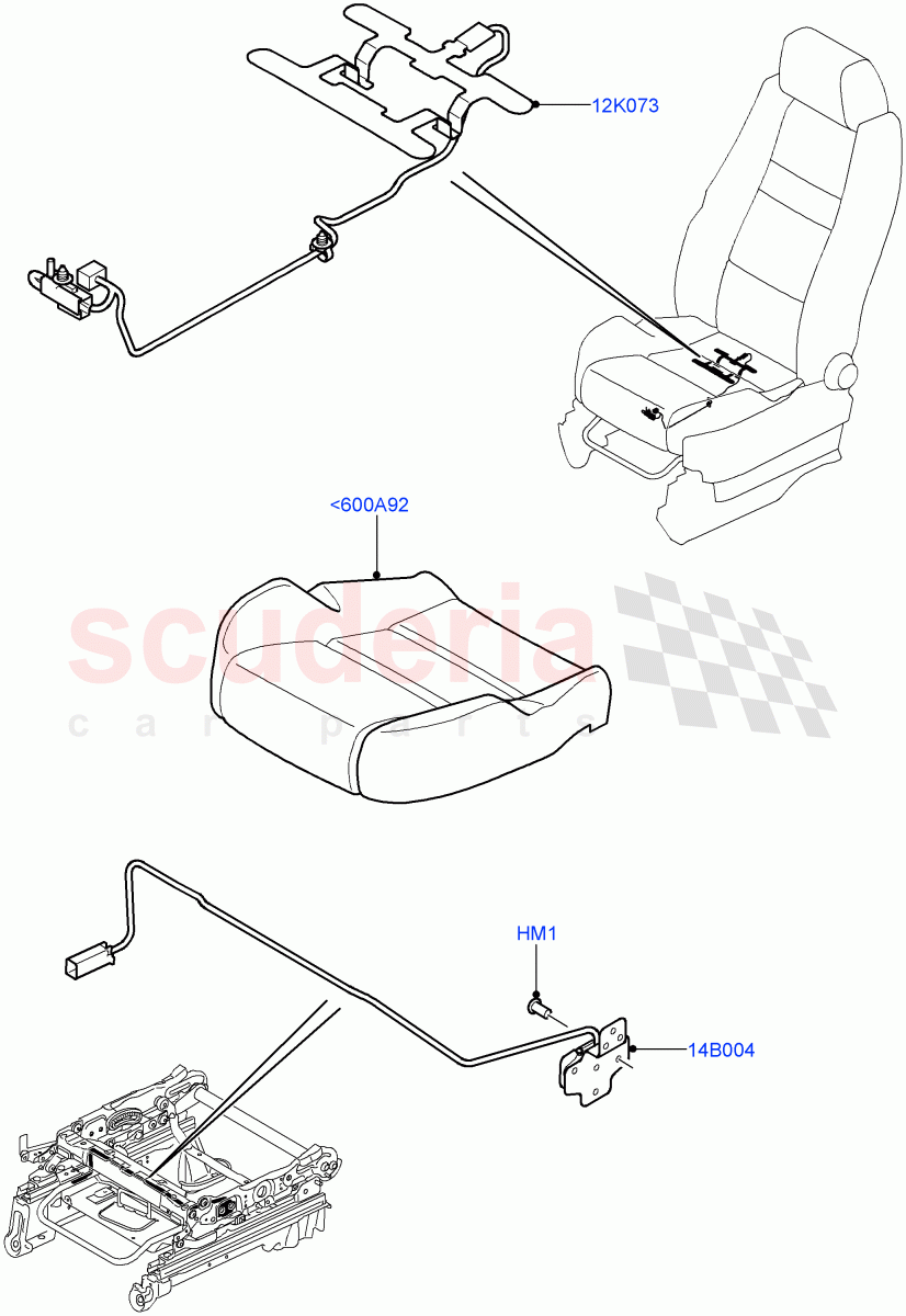 Front Seat Base(Sensors)((V)TO9A999999) of Land Rover Land Rover Range Rover Sport (2005-2009) [4.2 Petrol V8 Supercharged]