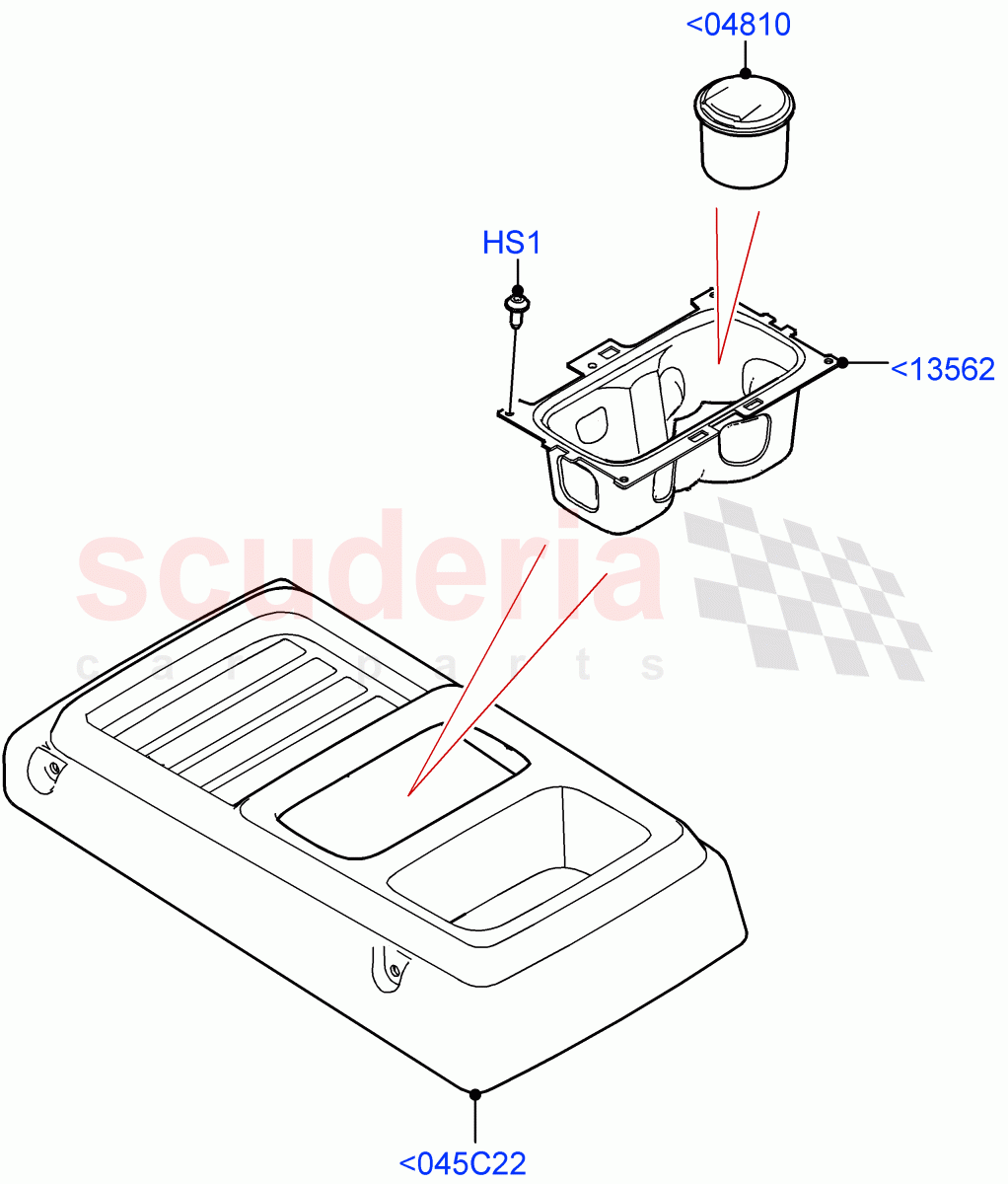 Console - Floor(Less Floor Mounted Console) of Land Rover Land Rover Defender (2020+) [2.0 Turbo Diesel]