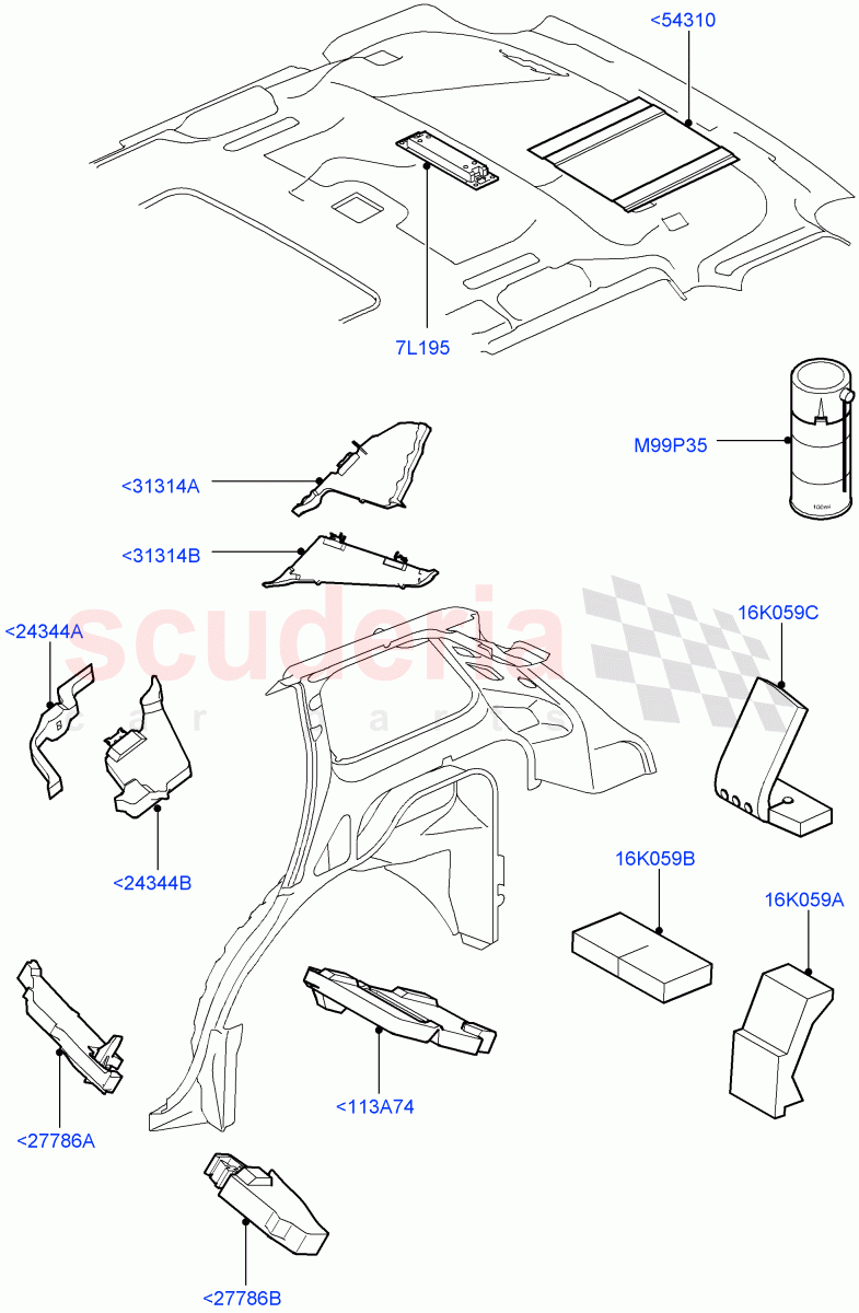 Insulators - Rear ((V) TO9A999999) of Land Rover Land Rover Range Rover Sport (2005-2009) [3.6 V8 32V DOHC EFI Diesel]