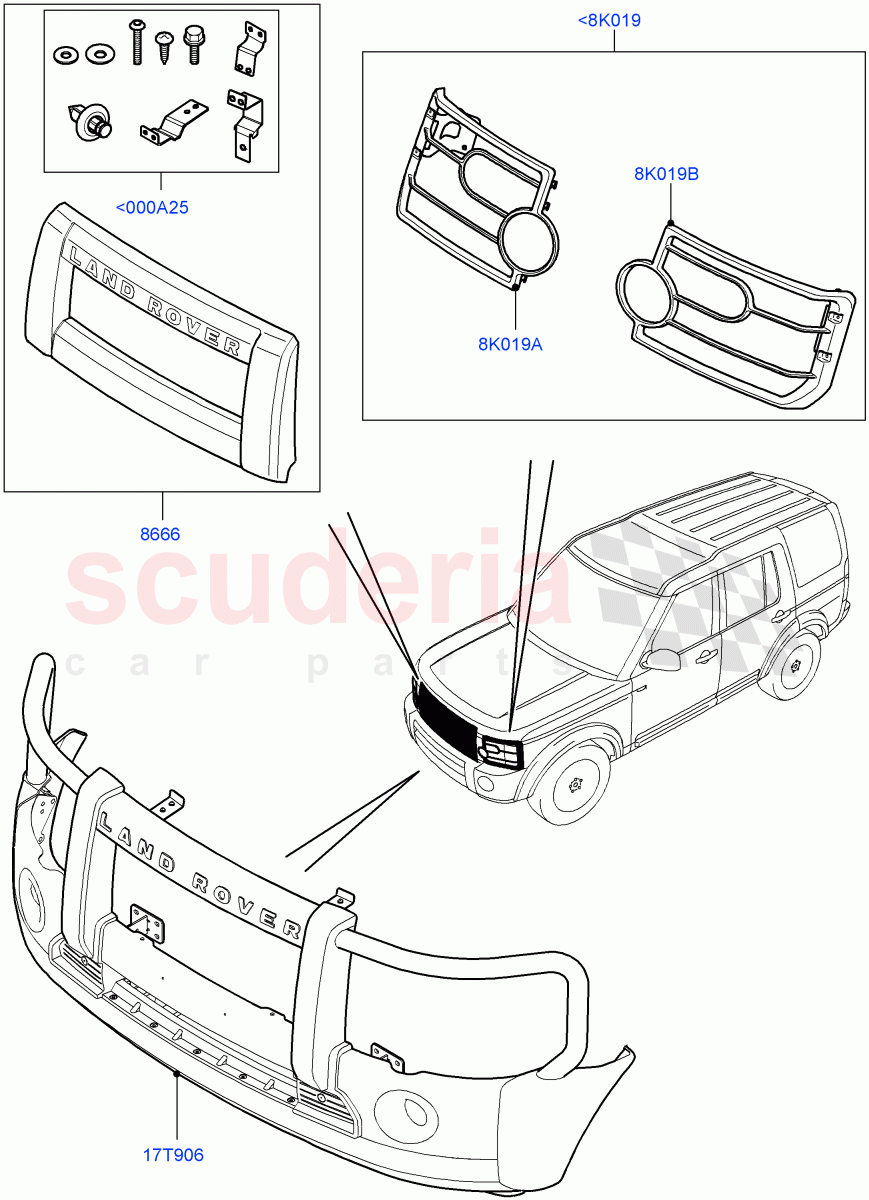 Body Dress Up Kits - Front(Accessory)((V)FROMAA000001) of Land Rover Land Rover Discovery 4 (2010-2016) [5.0 OHC SGDI NA V8 Petrol]