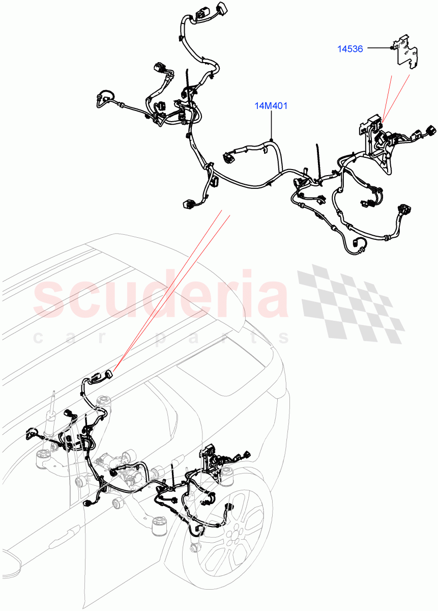 Electrical Wiring - Chassis(Halewood (UK))((V)FROMLH000001) of Land Rover Land Rover Discovery Sport (2015+) [2.0 Turbo Petrol GTDI]