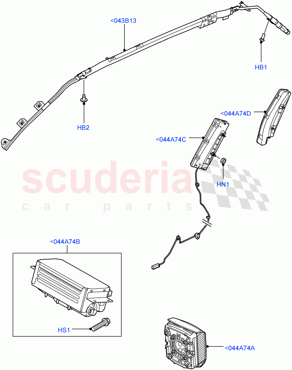 Airbag System(Airbag Modules)((V)FROMAA000001) of Land Rover Land Rover Range Rover Sport (2010-2013) [5.0 OHC SGDI SC V8 Petrol]