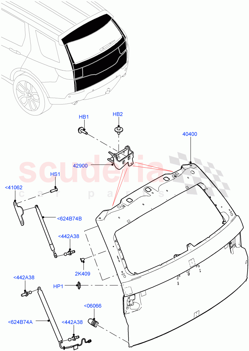 Luggage Compartment Door(Door And Fixings)(Itatiaia (Brazil))((V)FROMGT000001) of Land Rover Land Rover Discovery Sport (2015+) [1.5 I3 Turbo Petrol AJ20P3]