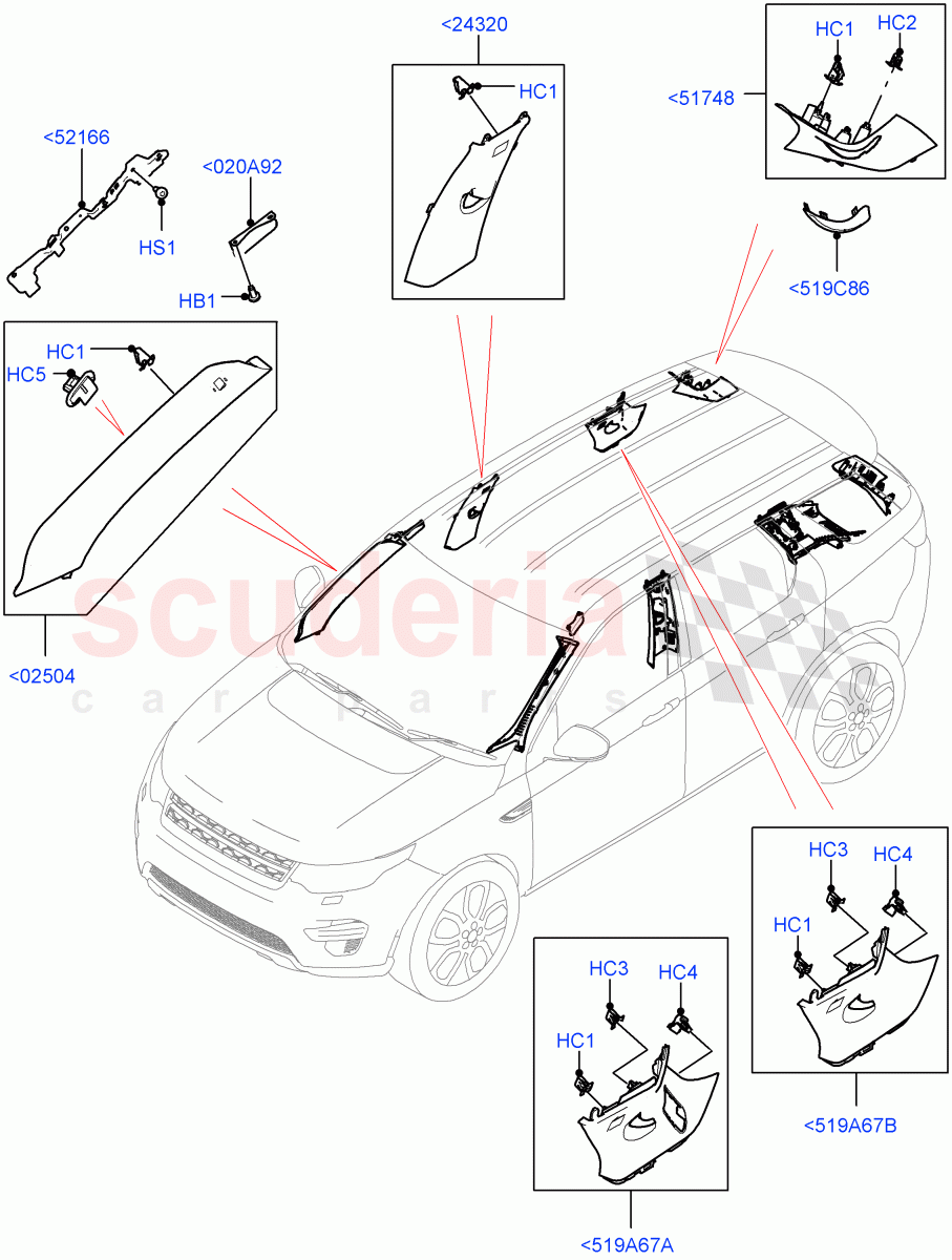 Side Trim(Front And Rear)(Halewood (UK)) of Land Rover Land Rover Discovery Sport (2015+) [2.0 Turbo Diesel]