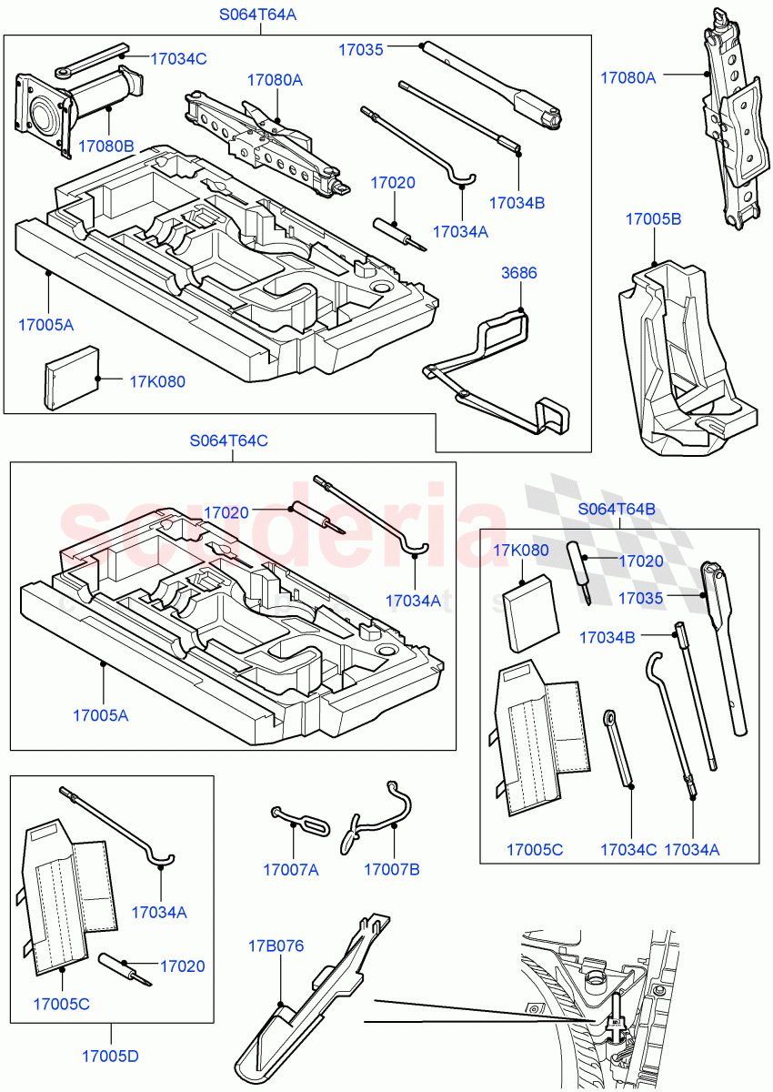 Tools((V)FROMAA000001) of Land Rover Land Rover Discovery 4 (2010-2016) [4.0 Petrol V6]