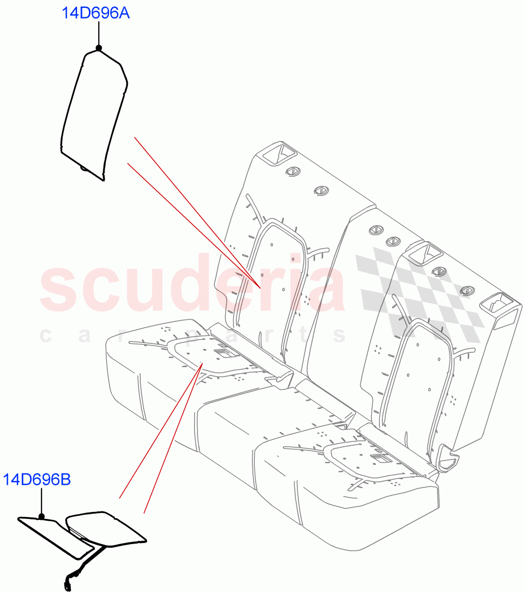 Rear Seat Pads/Valances & Heating(Heating)(Rr Seat 40/20/40 Fixed Cushion,With 40/20/40 Split Fold Rear Seat) of Land Rover Land Rover Defender (2020+) [5.0 OHC SGDI SC V8 Petrol]