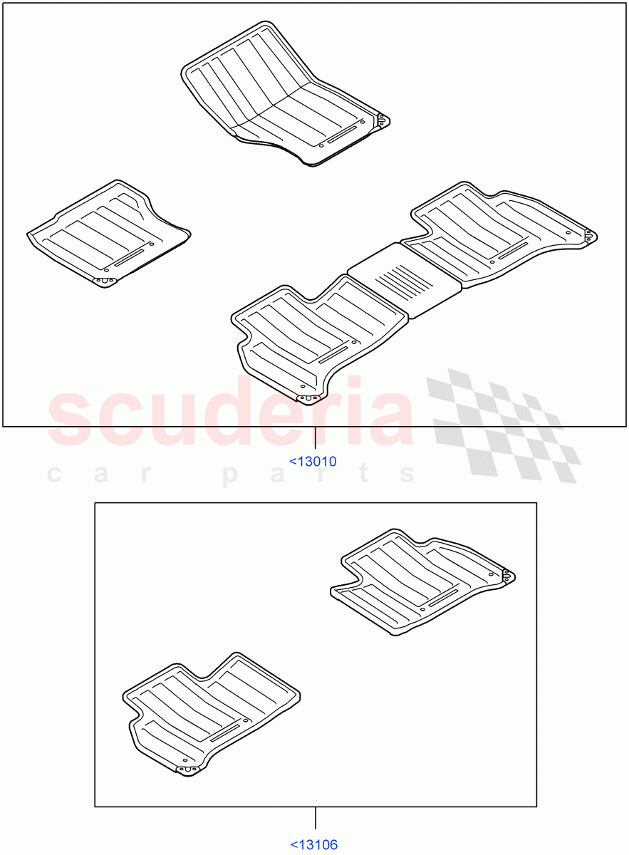 Floor Mats(Accessory) of Land Rover Land Rover Range Rover (2012-2021) [3.0 Diesel 24V DOHC TC]