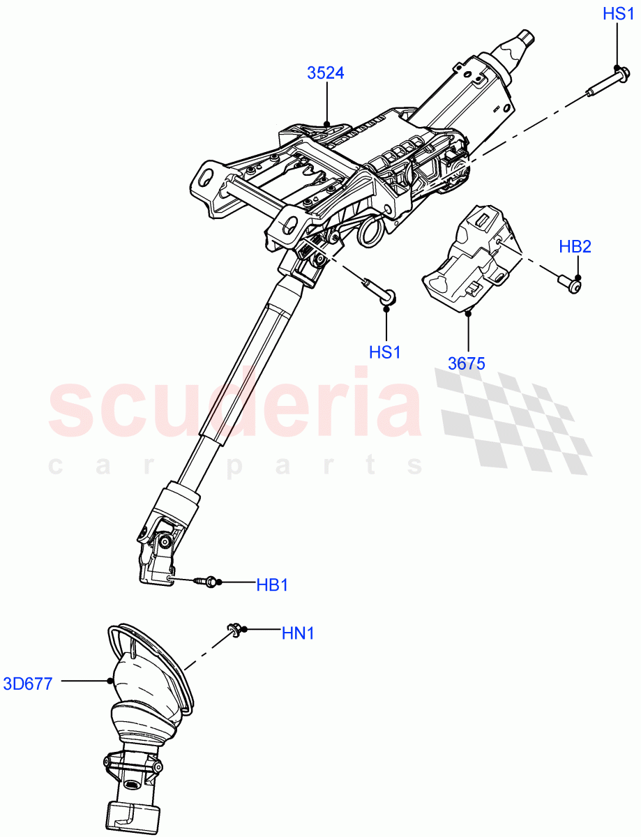 Steering Column (Halewood (UK)) of Land Rover Land Rover Range Rover Evoque (2019+) [2.0 Turbo Diesel]