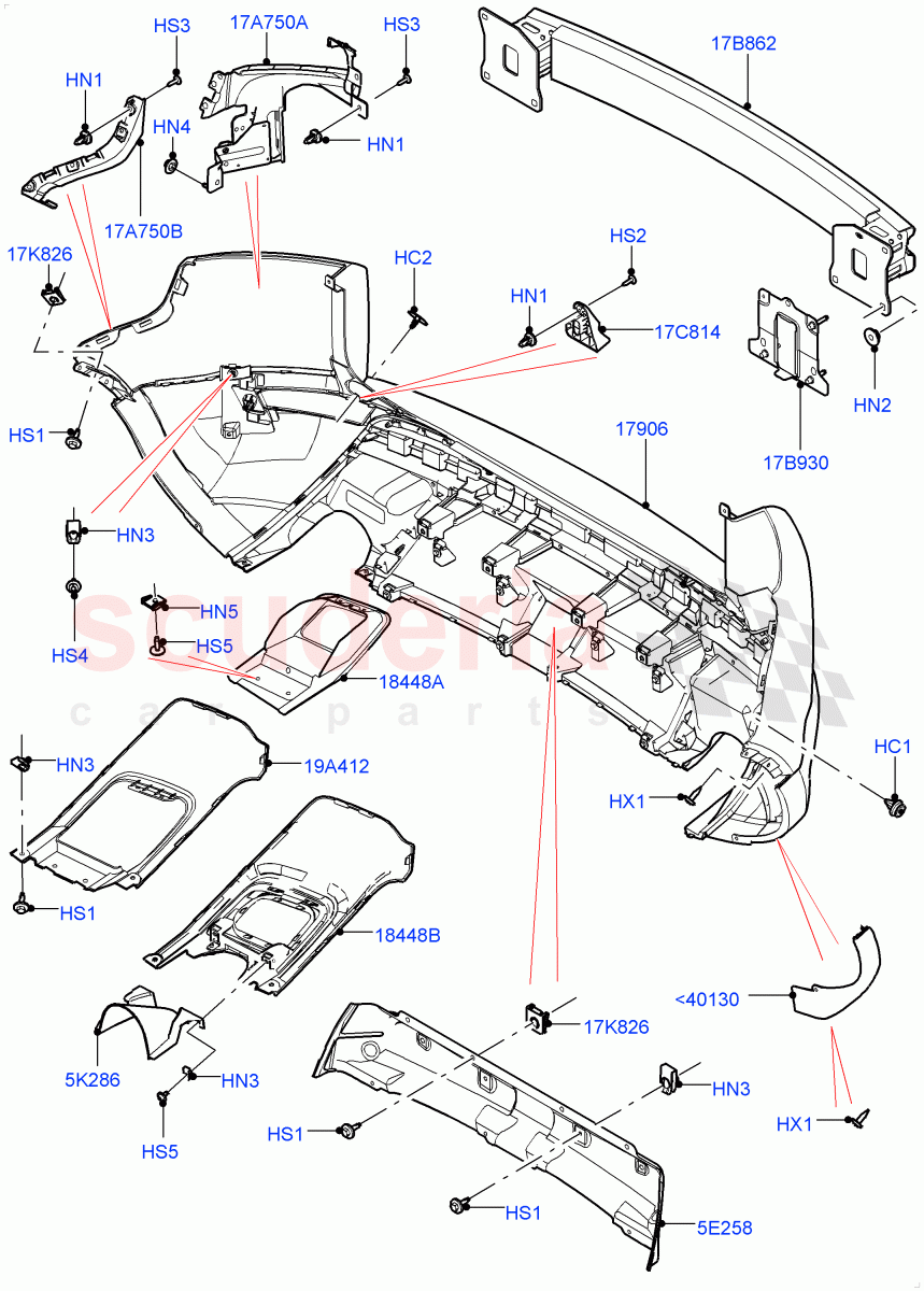 Rear Bumper(Halewood (UK),Front Bumper - Autobiography,Sport/Dynamic) of Land Rover Land Rover Range Rover Evoque (2012-2018) [2.0 Turbo Petrol AJ200P]