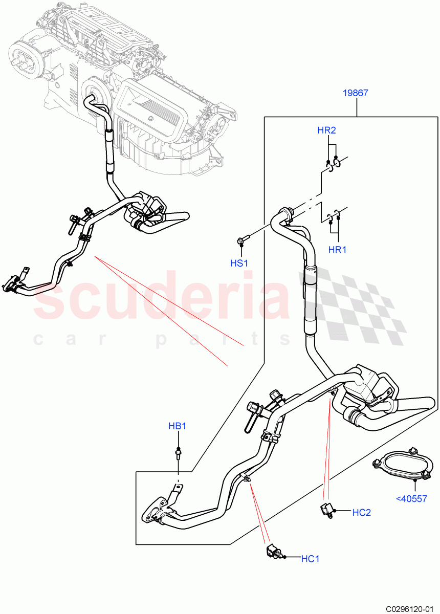 Air Conditioning Condensr/Compressr(With Front Comfort Air Con (IHKA),Electric Engine Battery-MHEV,With Air Conditioning - Front/Rear)((V)FROMKA000001) of Land Rover Land Rover Range Rover Sport (2014+) [4.4 DOHC Diesel V8 DITC]