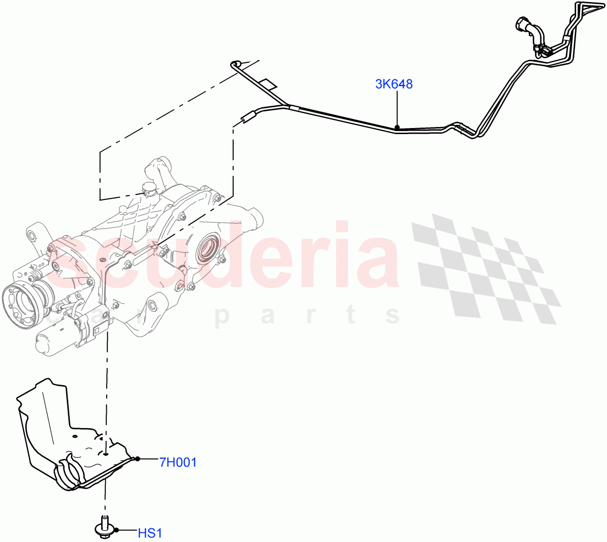 Rear Axle (Additional Differential Assembly Components) (Halewood (UK), Efficient Driveline) ((V) FROMGH000001) of Land Rover Land Rover Range Rover Evoque (2012-2018) [2.0 Turbo Petrol AJ200P]