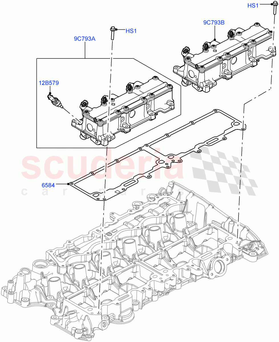 Variable Valve Lift Unit (Nitra Plant Build) (3.0L AJ20P6 Petrol High) ((V) FROML2000001) of Land Rover Land Rover Discovery 5 (2017+) [3.0 I6 Turbo Petrol AJ20P6]