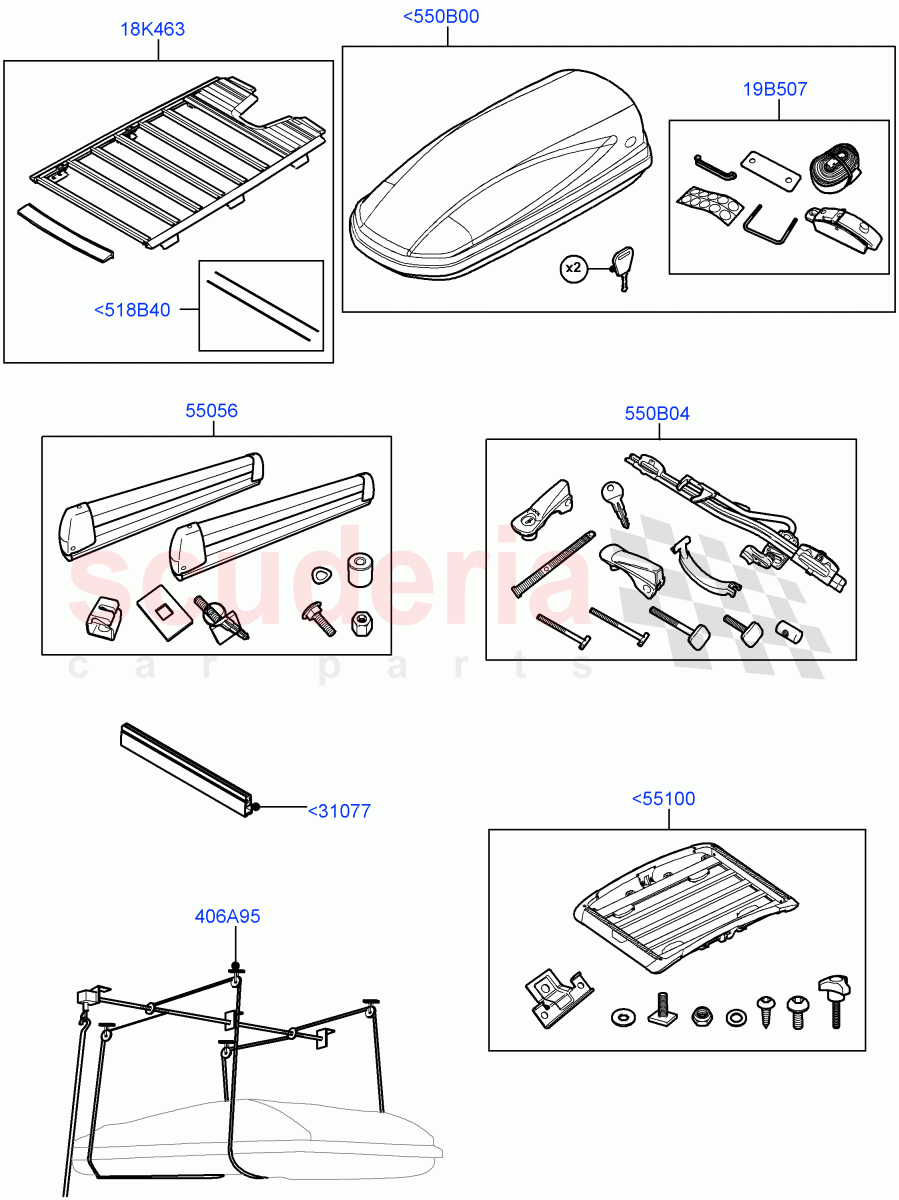 Carriers & Boxes of Land Rover Land Rover Defender (2020+) [3.0 I6 Turbo Petrol AJ20P6]