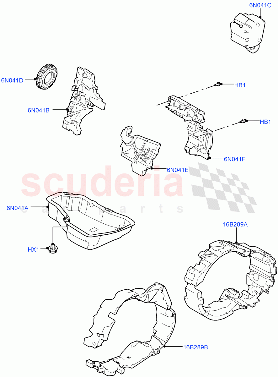 Insulators - Front(Engine)(Halewood (UK))((V)TOKH999999) of Land Rover Land Rover Discovery Sport (2015+) [2.0 Turbo Diesel]