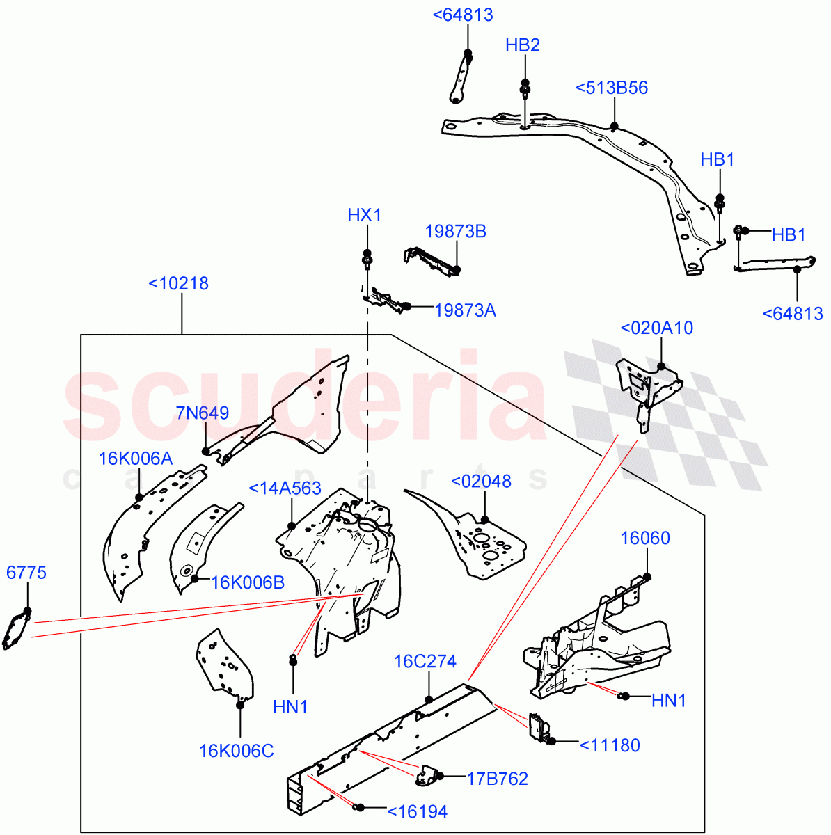 Front Panels, Aprons & Side Members (Reinforcement - Member) of Land Rover Land Rover Range Rover (2022+) [4.4 V8 Turbo Petrol NC10]