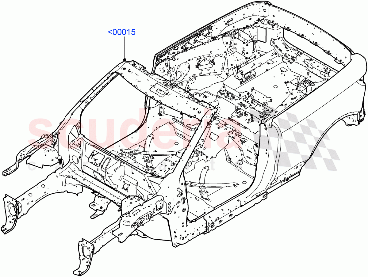 Bodyshell(2 Door Convertible,Halewood (UK))((V)FROMGH125984) of Land Rover Land Rover Range Rover Evoque (2012-2018) [2.0 Turbo Petrol AJ200P]