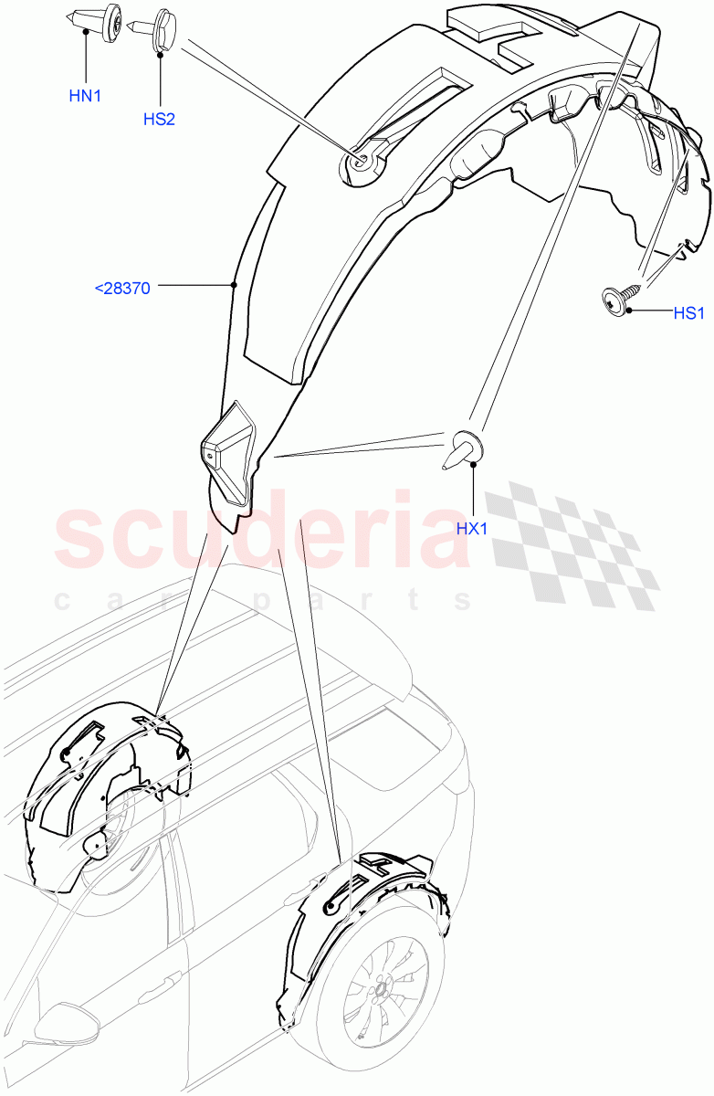 Side Panels - Inner(Wheelhouse)(Itatiaia (Brazil))((V)FROMGT000001) of Land Rover Land Rover Discovery Sport (2015+) [2.0 Turbo Diesel]