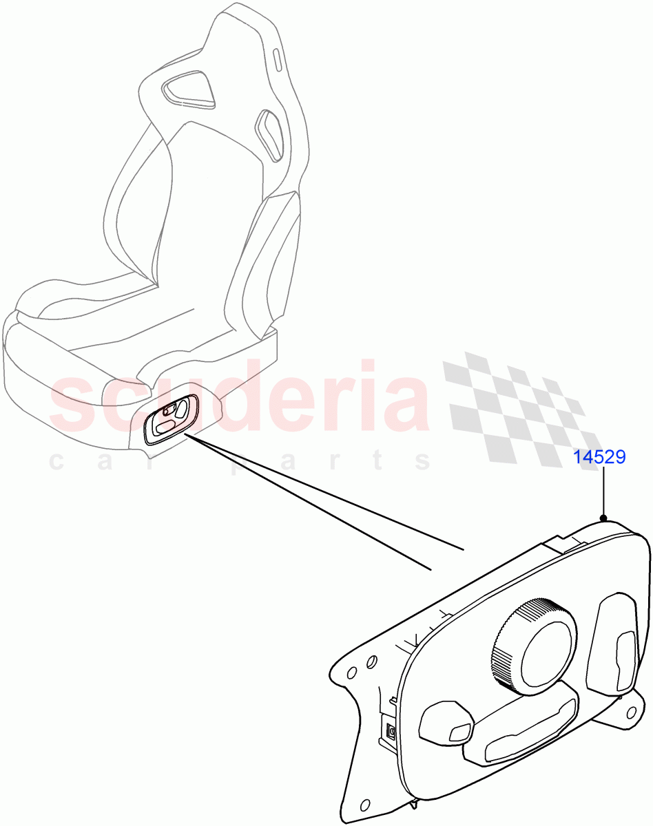 Switches(Seats)(Changsu (China))((V)FROMGG134738) of Land Rover Land Rover Range Rover Evoque (2012-2018) [2.0 Turbo Diesel]