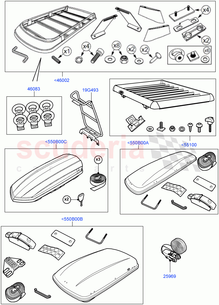 Roof Rack Systems(Accessory)((V)FROMAA000001) of Land Rover Land Rover Discovery 4 (2010-2016) [3.0 Diesel 24V DOHC TC]