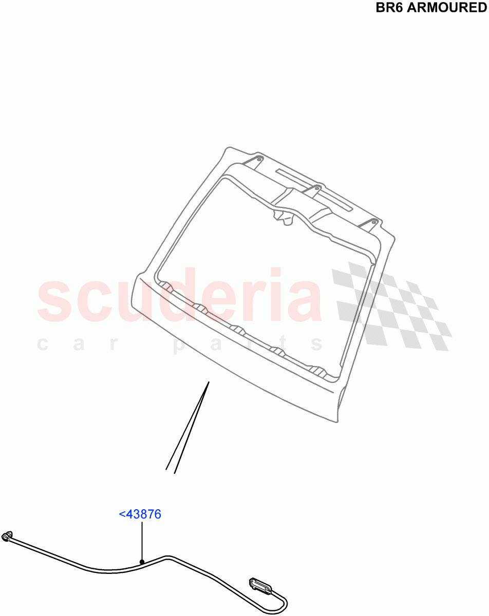 Luggage Compt/Tailgte Lock Controls(With B6 Level Armouring)((V)FROMAA000001) of Land Rover Land Rover Range Rover (2010-2012) [5.0 OHC SGDI NA V8 Petrol]