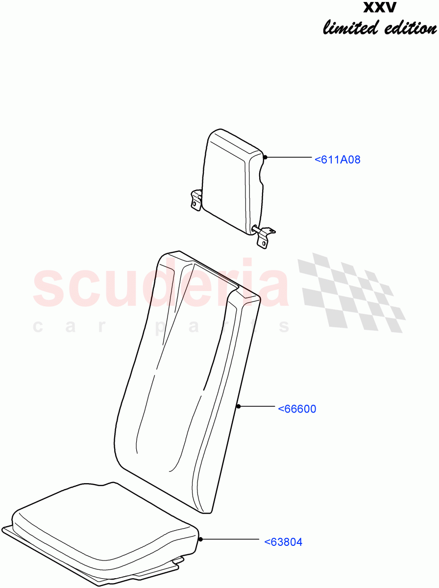 Rear Seat Covers(Row 3)(XXV Anniversary LE,With 7 Seat Configuration)((V)FROMEA000001) of Land Rover Land Rover Discovery 4 (2010-2016) [3.0 DOHC GDI SC V6 Petrol]