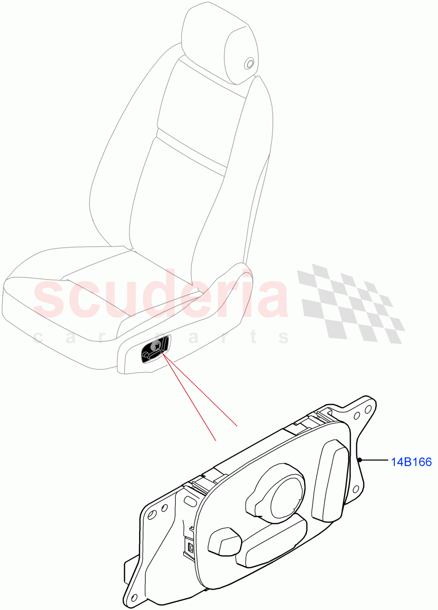 Switches(Seats)(Itatiaia (Brazil)) of Land Rover Land Rover Range Rover Evoque (2019+) [1.5 I3 Turbo Petrol AJ20P3]