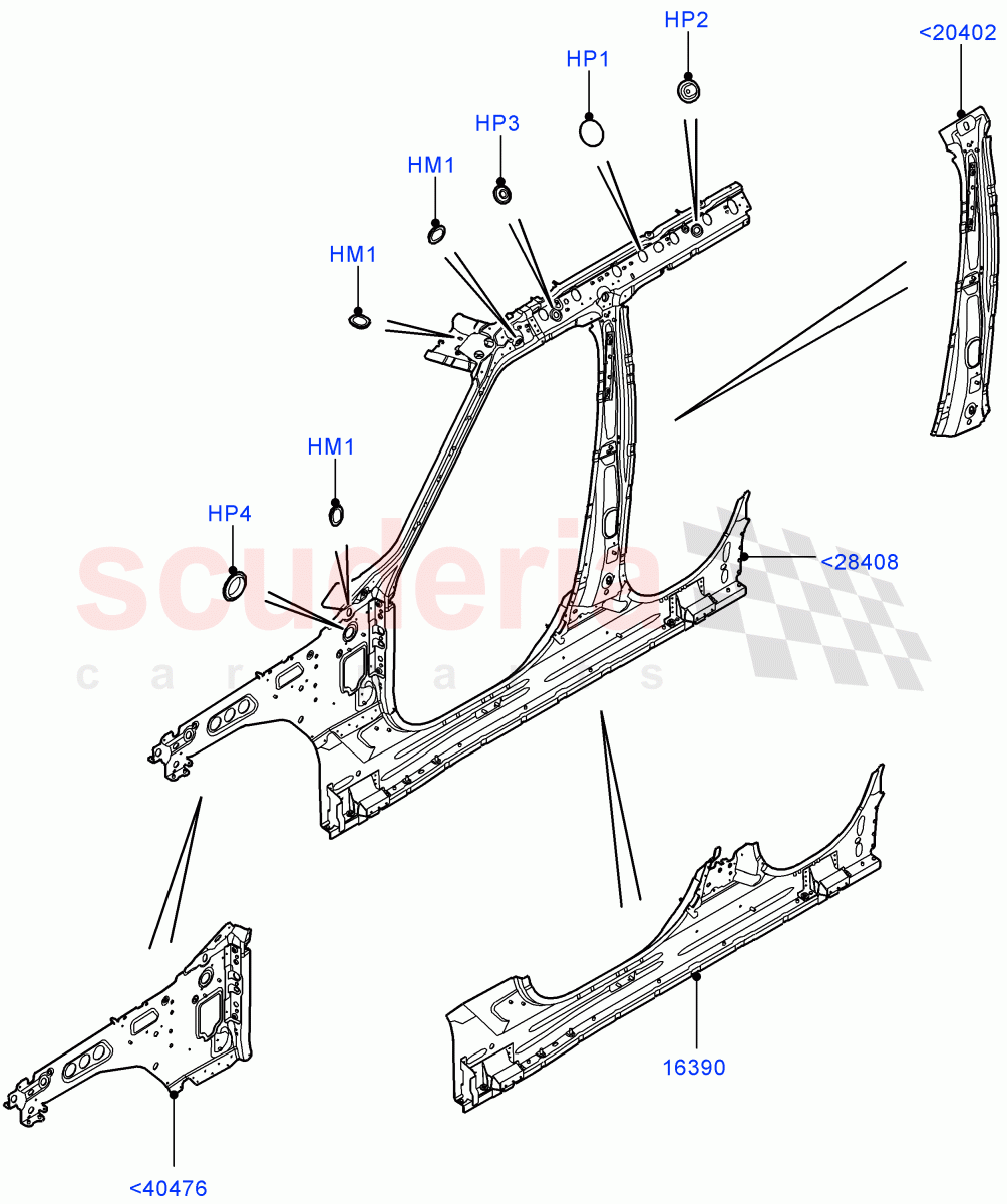 Side Panels - Inner(Inner - Front) of Land Rover Land Rover Range Rover (2012-2021) [3.0 I6 Turbo Diesel AJ20D6]