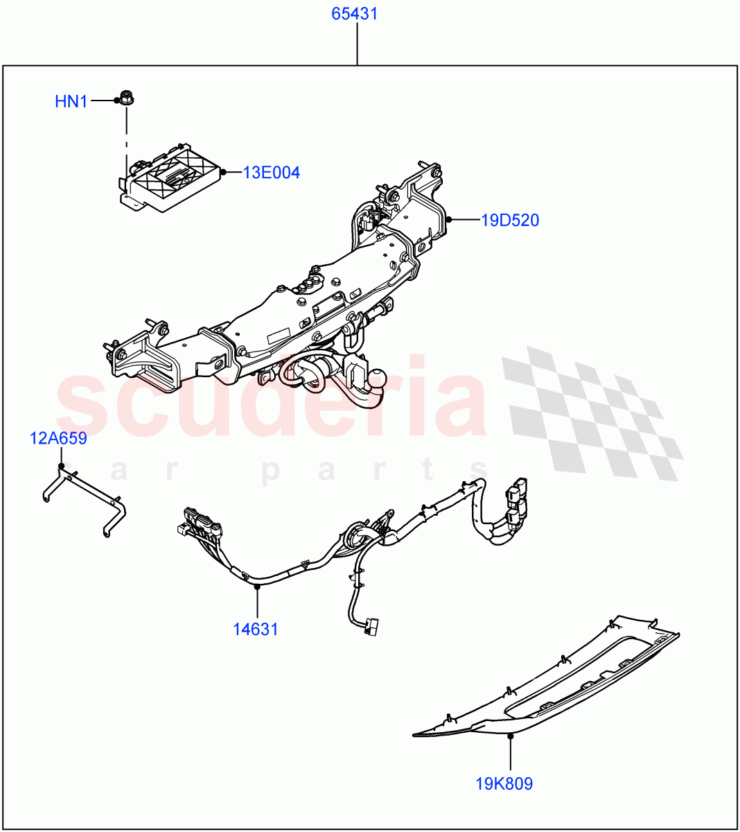 Accessory Pack (Electric Deployable Tow Bar) ((-) "CDN/USA") of Land Rover Land Rover Range Rover (2022+) [3.0 I6 Turbo Diesel AJ20D6]