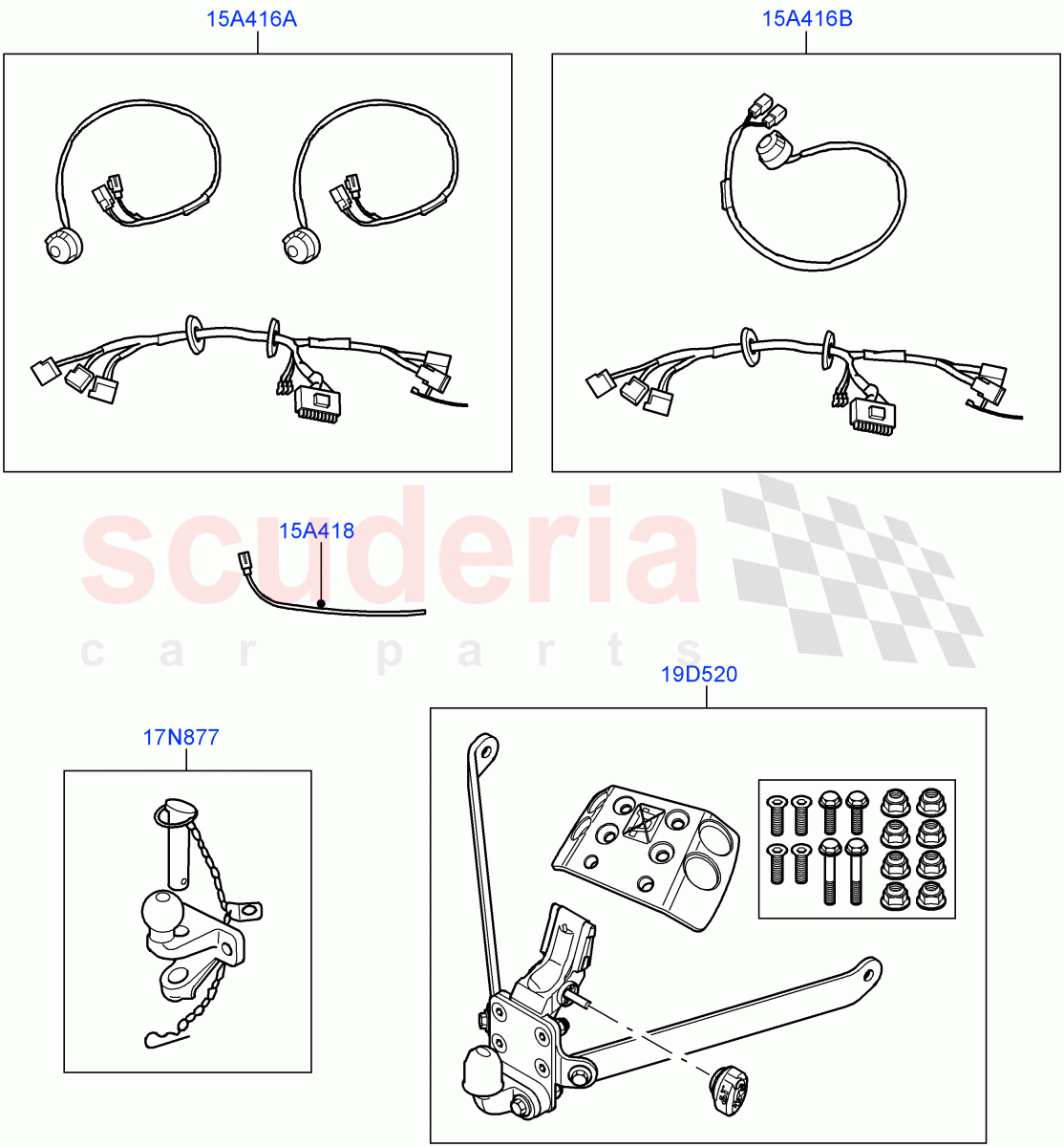 Tow Bar Installation(Accessory)((V)FROMAA000001) of Land Rover Land Rover Discovery 4 (2010-2016) [3.0 Diesel 24V DOHC TC]