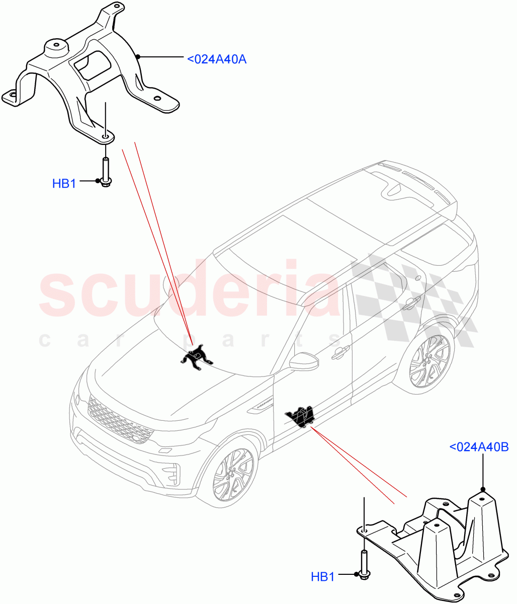 Floor Pan - Centre And Rear (Solihull Plant Build) (2.0L I4 DSL MID DOHC AJ200, 2.0L I4 DSL HIGH DOHC AJ200) ((V) FROMHA000001) of Land Rover Land Rover Discovery 5 (2017+) [3.0 Diesel 24V DOHC TC]