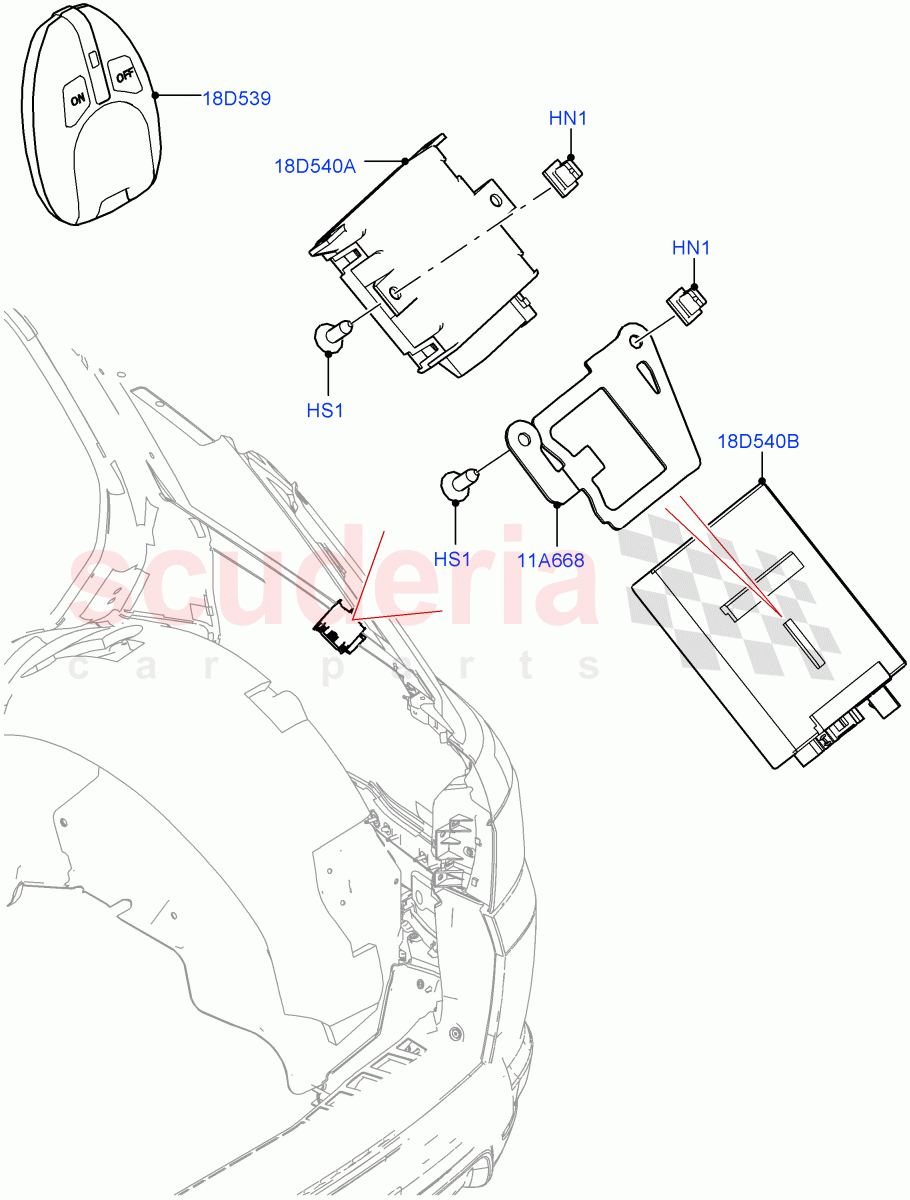 Auxiliary Fuel Fired Pre-Heater(Remote Control)(Park Heating With Remote Control,PARK HTG W/REMOTE CNTL PHEV)((V)TOJA999999) of Land Rover Land Rover Range Rover (2012-2021) [2.0 Turbo Petrol AJ200P]