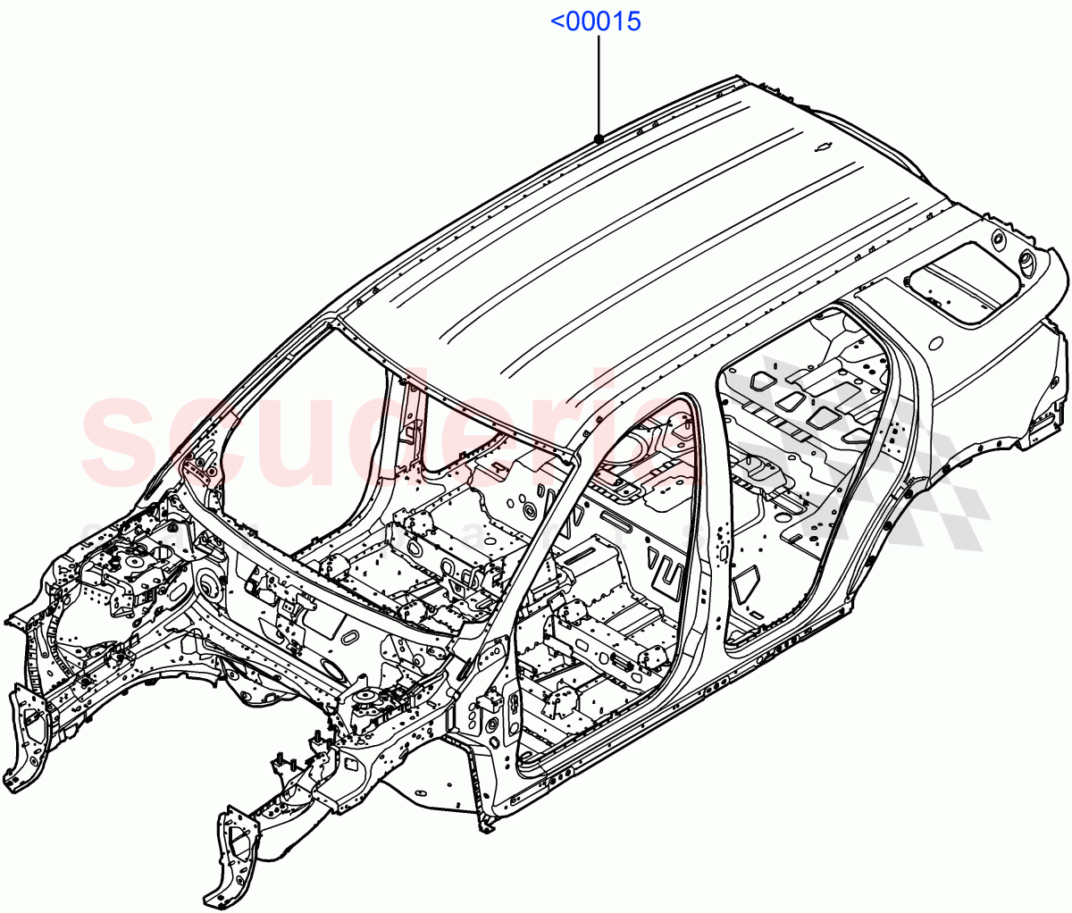 Bodyshell (Itatiaia (Brazil)) ((V) FROMGT000001) of Land Rover Land Rover Discovery Sport (2015+) [1.5 I3 Turbo Petrol AJ20P3]