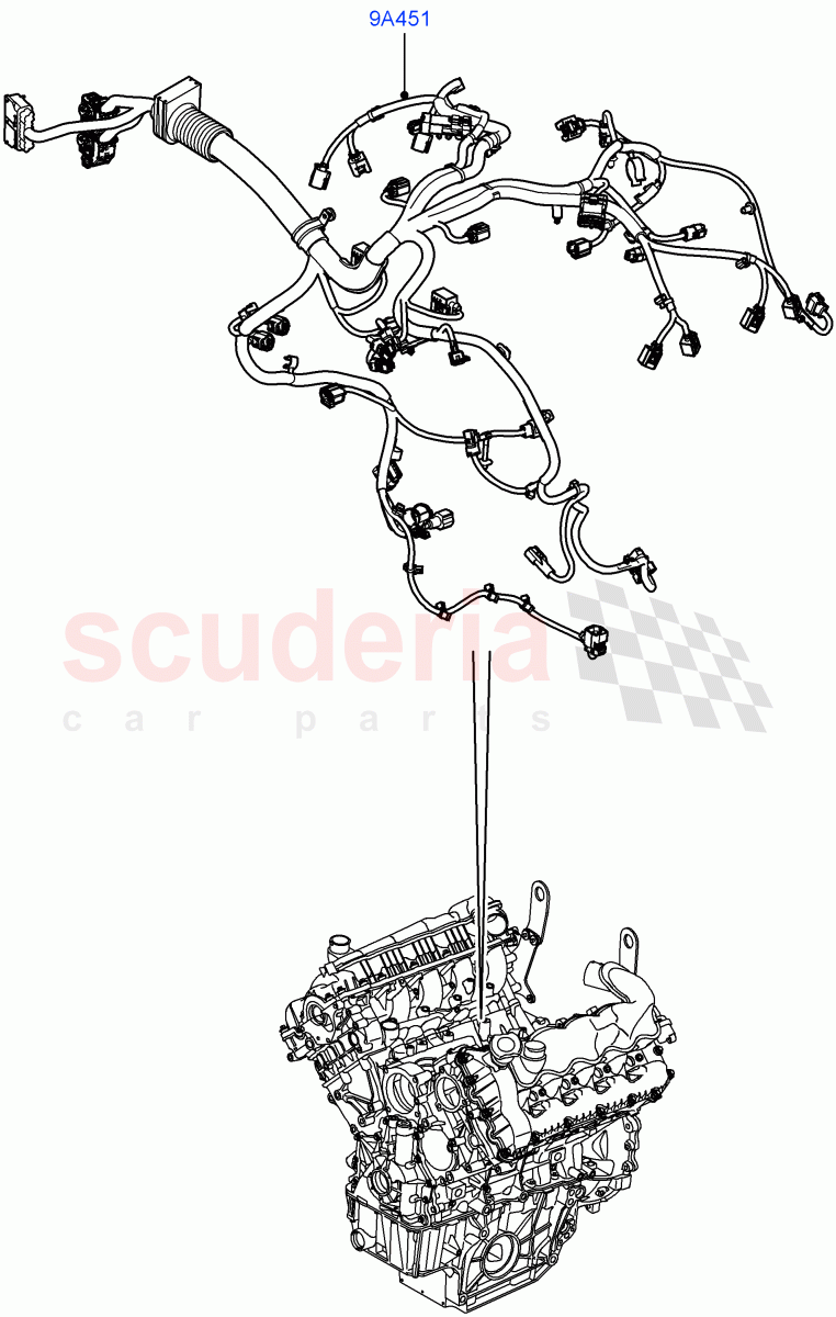 Electrical Wiring - Engine And Dash(3.6L V8 32V DOHC EFi Diesel Lion)((V)FROMAA000001) of Land Rover Land Rover Range Rover (2010-2012) [3.6 V8 32V DOHC EFI Diesel]