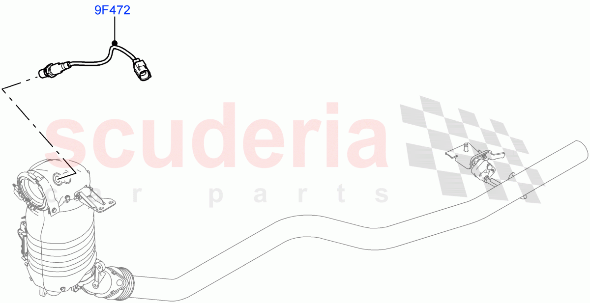 Exhaust Sensors And Modules (2.0L I4 DSL MID DOHC AJ200, Euro Stage 4 Emissions) of Land Rover Land Rover Range Rover Velar (2017+) [2.0 Turbo Diesel]