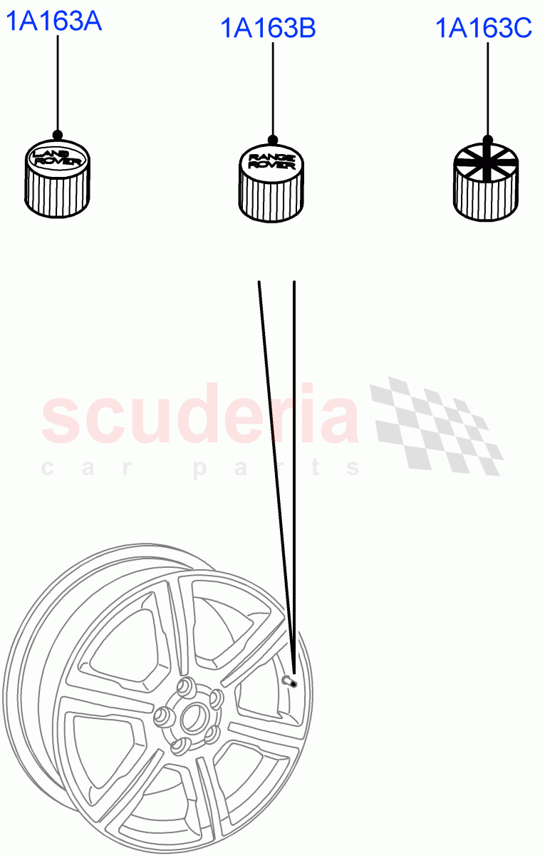 Wheel Ornamentation(Accessory) of Land Rover Land Rover Range Rover (2022+) [3.0 I6 Turbo Petrol AJ20P6]