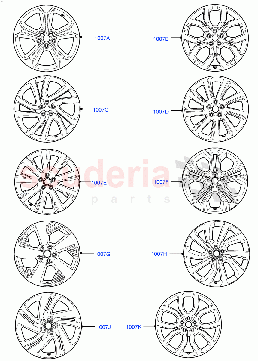 Wheels(Changsu (China))((V)FROMFG000001) of Land Rover Land Rover Discovery Sport (2015+) [2.2 Single Turbo Diesel]