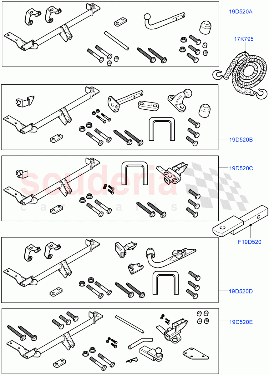 Towing Equipment(Accessory)(Halewood (UK),Itatiaia (Brazil)) of Land Rover Land Rover Range Rover Evoque (2012-2018) [2.2 Single Turbo Diesel]