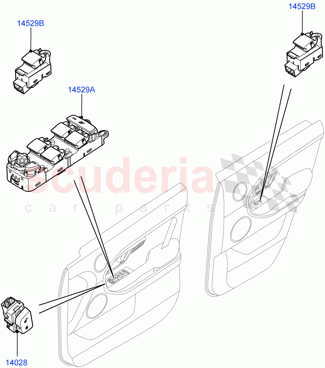 Switches(Door)(Itatiaia (Brazil))((V)FROMGT000001) of Land Rover Land Rover Range Rover Evoque (2012-2018) [2.0 Turbo Diesel]