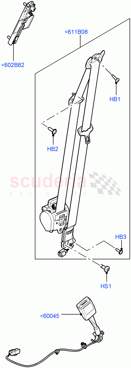 Front Seat Belts(Changsu (China))((V)FROMEG000001) of Land Rover Land Rover Range Rover Evoque (2012-2018) [2.0 Turbo Diesel]